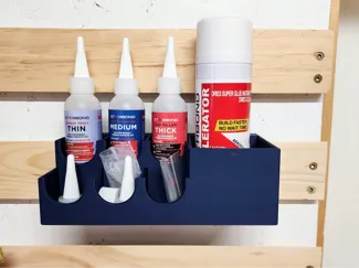 Starbond CA set holder for French Cleat wall