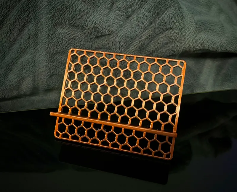 Honeycomb business card holder