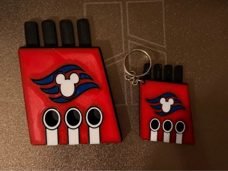 Disney Cruise Line Funnel Magnet/Keychain