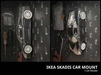 IKEA Skadis 1:24 Model Car Mount