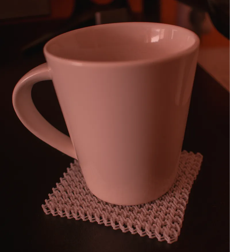 Chainmail coaster