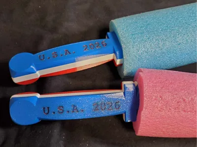 Happy Birthday USA Pool Noodle Sword Handle