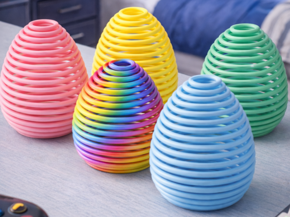 Easter Spiral Egg – Decorative 3D Printed Spring 