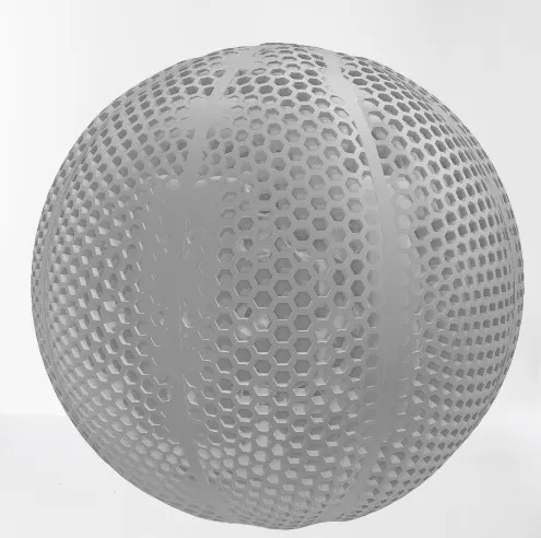 Wilsons Airless Basketball - jumps high