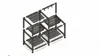 Two combined 20cm-wide shelf baskets