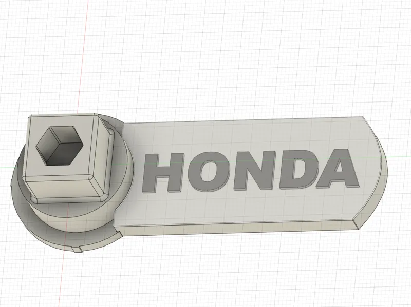 Honda radio antenna wrench tool