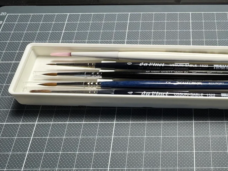 Gridfinity 5x1x2 Brush Holder