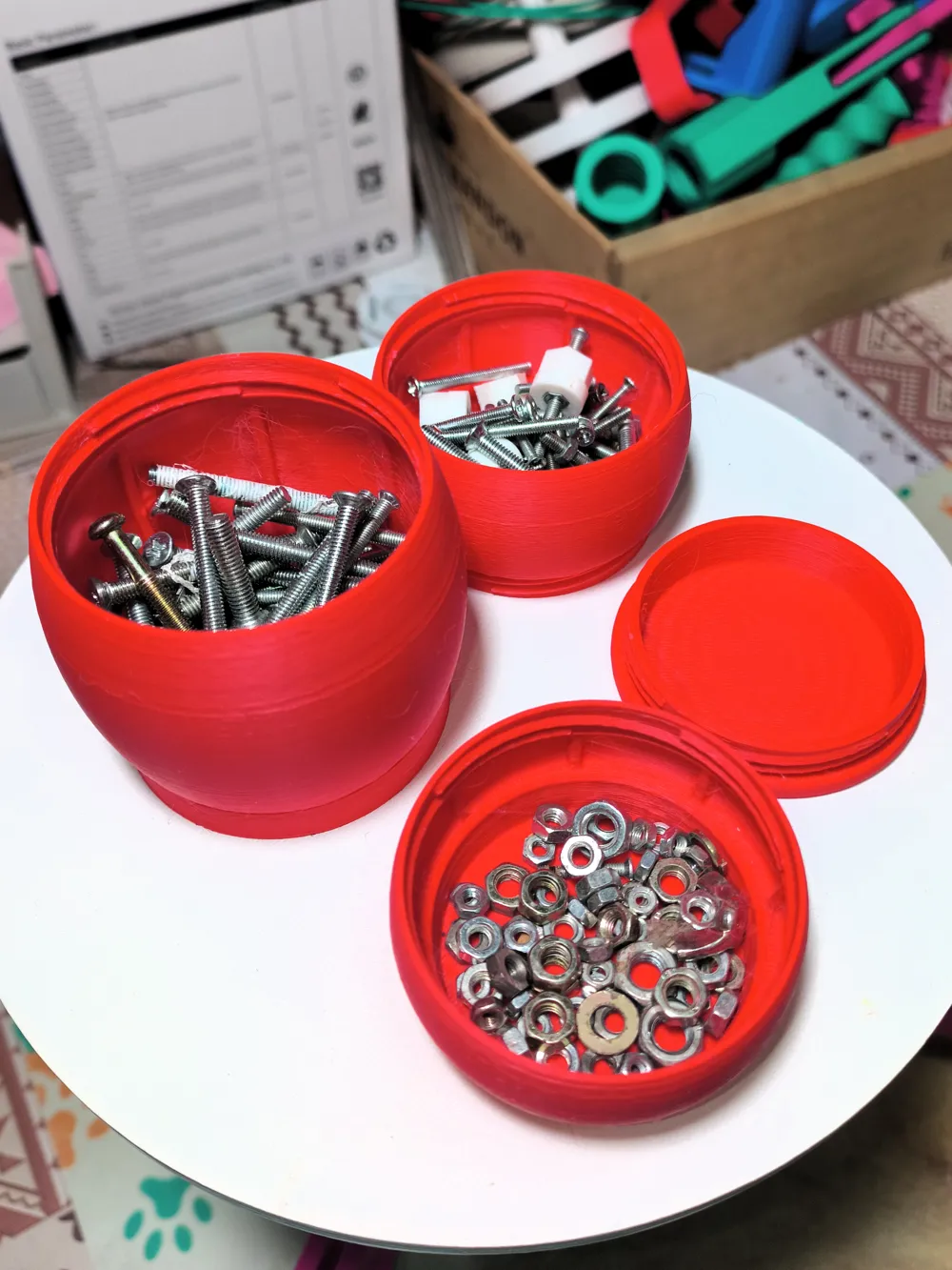 Modular Stackable Organizer Jars V2 - Free 3D Print Model - MakerWorld