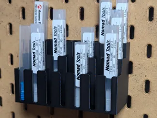 Skadis CNC & Router Bit Holder, quarter inch bits