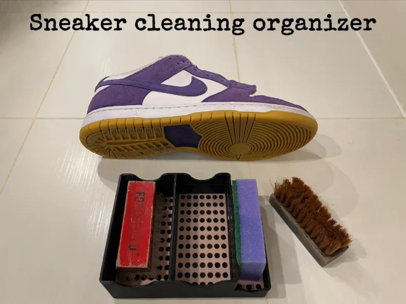 Sneaker cleaning organizer