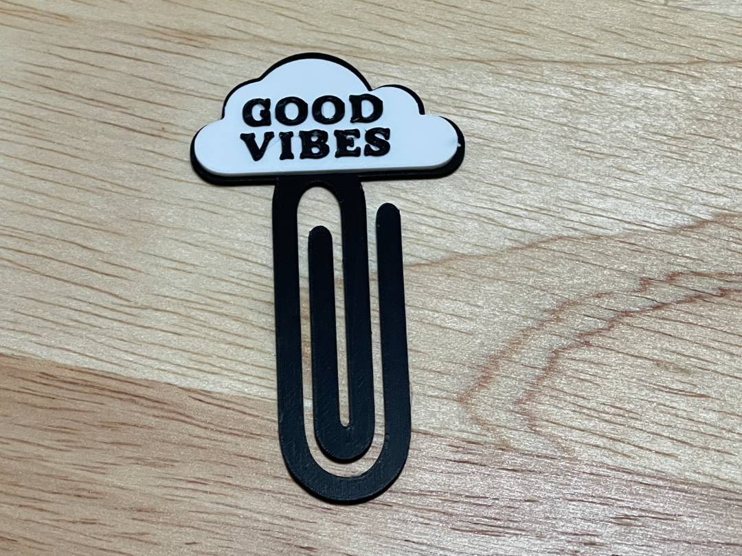 Paper Clip Cloud Good Vibes
