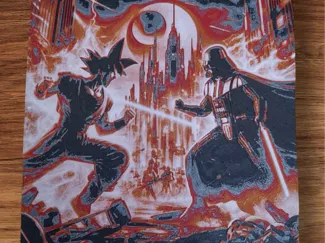 Goku vs Darth Vader hueforge