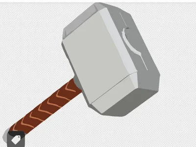 THORS HAMER KEY CHAIN