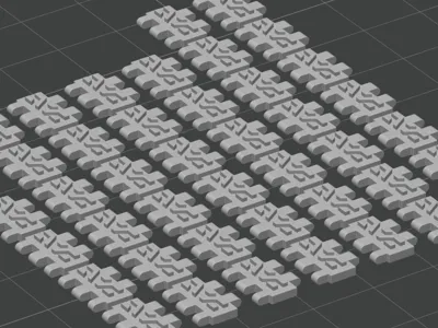 Tank Tracks - Bulldozer Tank Futuristic Tabletop