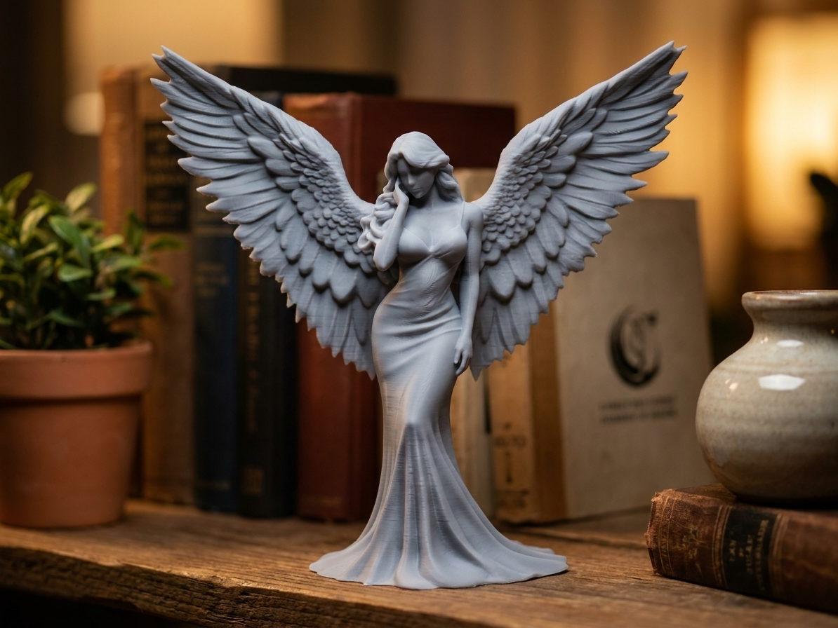 Angelic Serenity Statue - Art Sculpture 