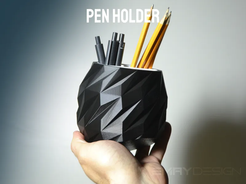 Desk Organizer Pen Holder Futuristic Design