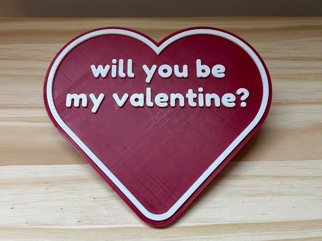 Will You Be My Valentine ? – Heart Decoration