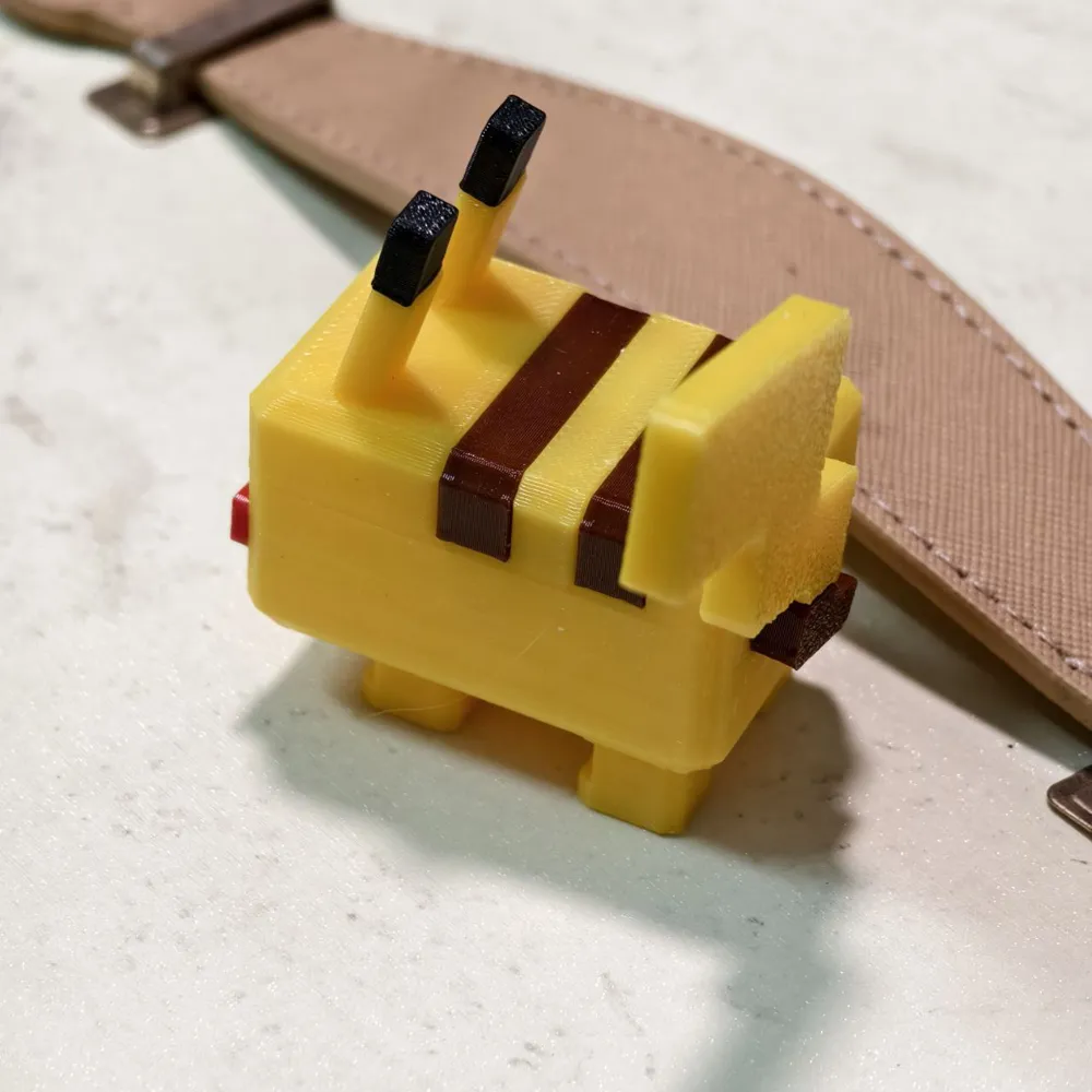 Blocky Pikachu - NO AMS - Multiparts - Free 3D Print Model - MakerWorld