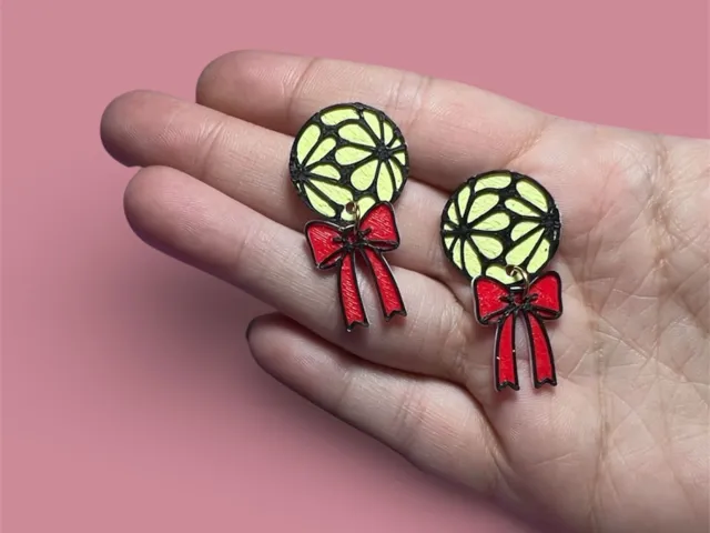 Pendientes florales