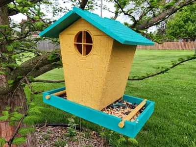 Bird Feeder with Flip Open Lid