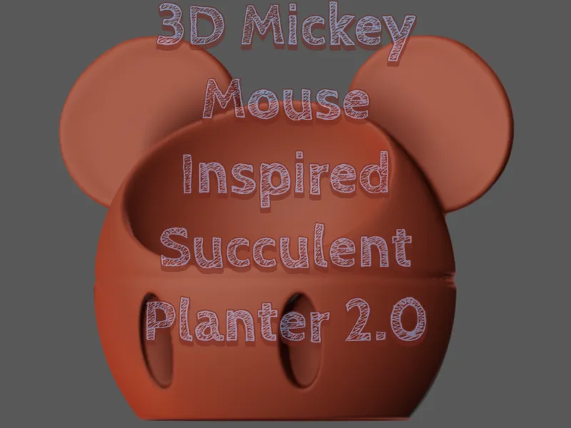 Mickey Inspired Succulent PlanterV2
