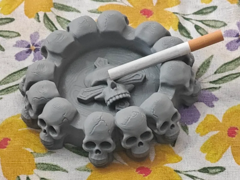 Gothic Skull Ashtray – Posacenere No-Support
