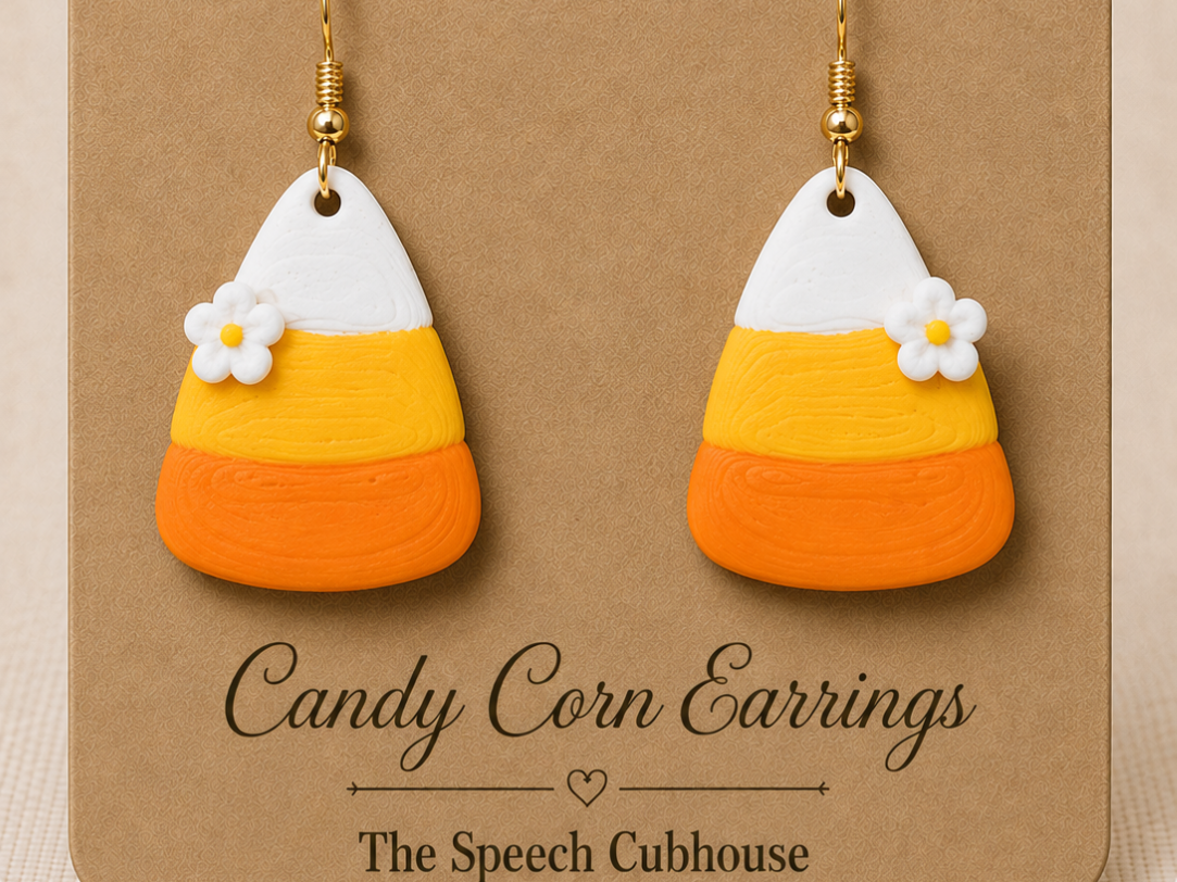 Candy Corn Earrings - 1