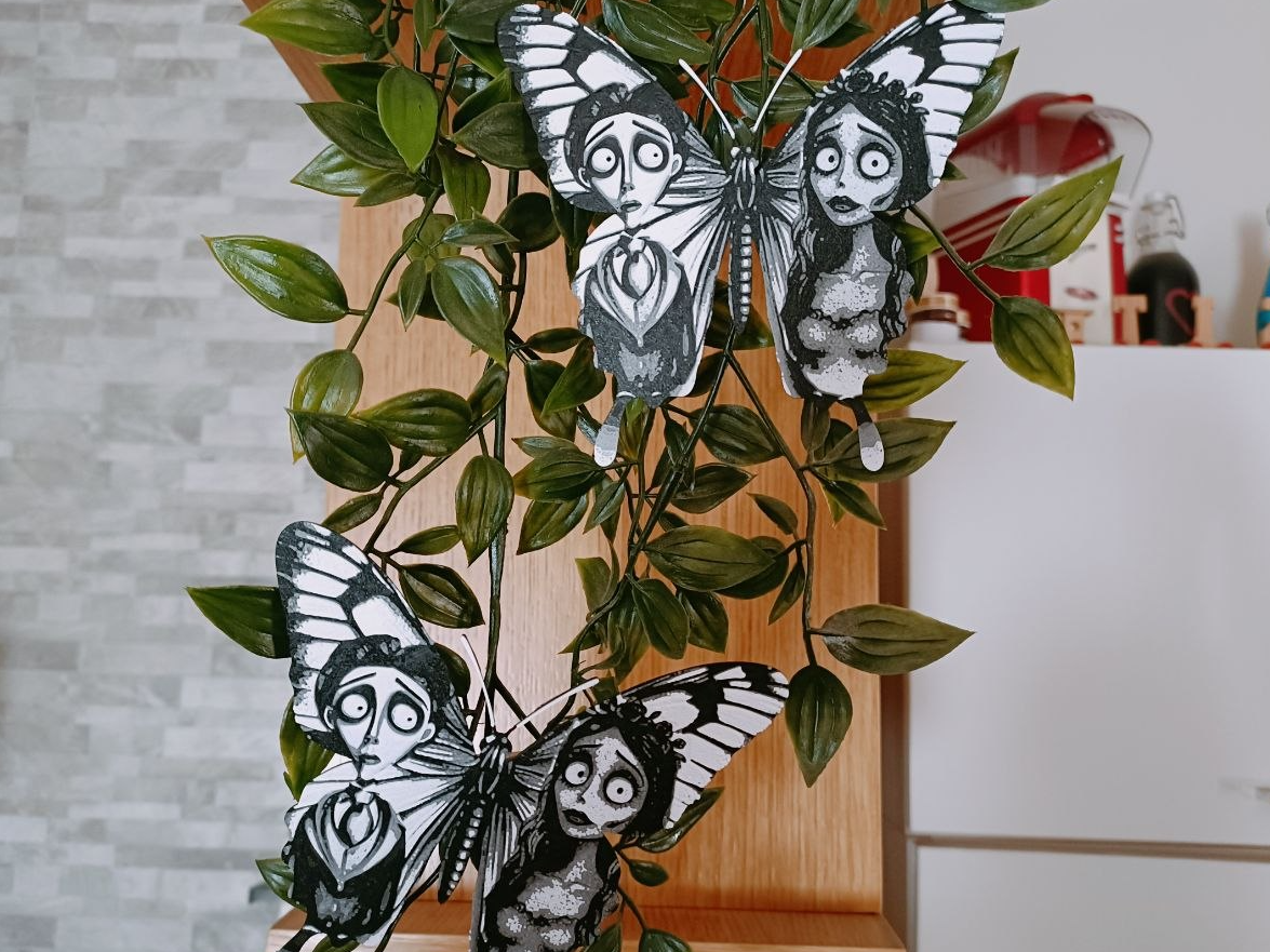 "Corpse Bride" Gothic Butterflies decor - 1