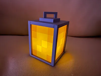 Minecraft Lantern - Modular Design for Tealight