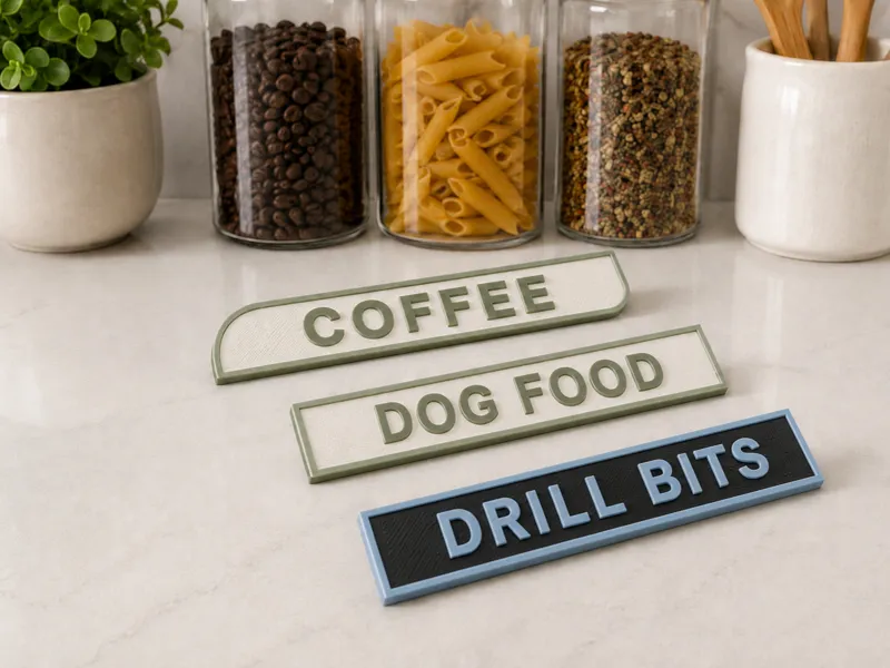 Labels - Drawer, Kitchen, Workshop Tags