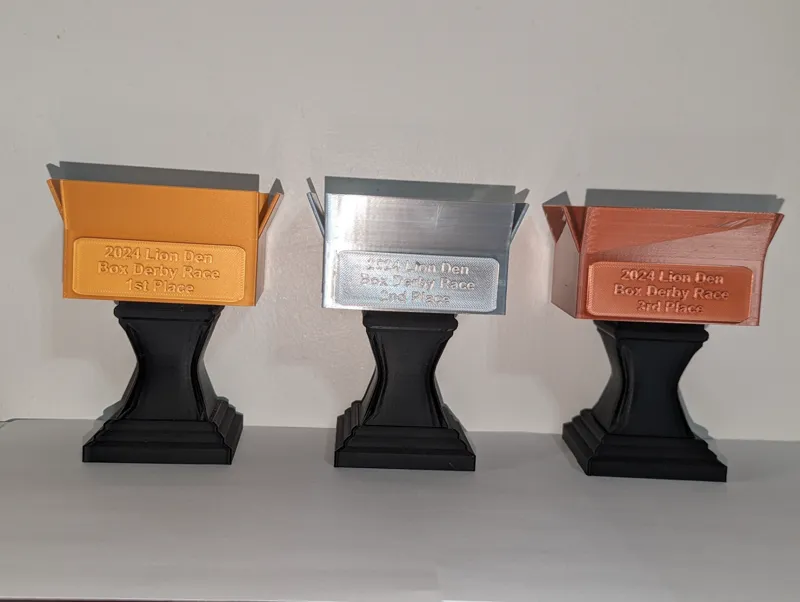 Cubscouts Box Car Trophy