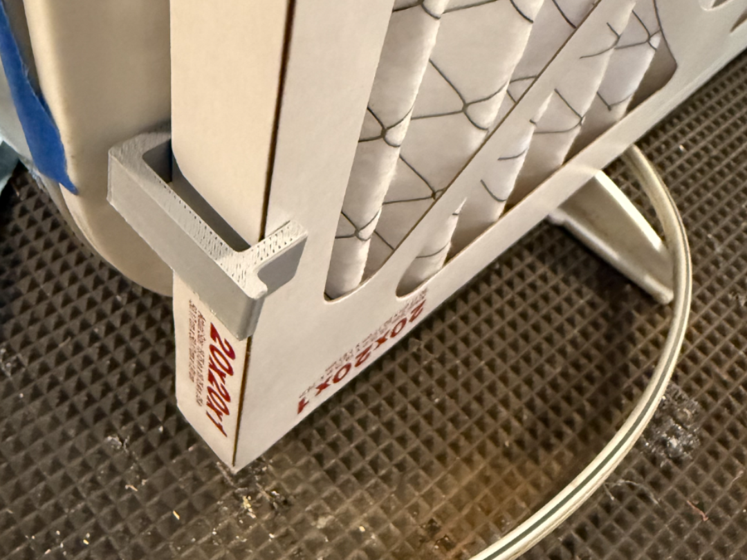 20x20 Box Fan Filter Clip - Parametric