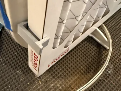 20x20 Box Fan Filter Clip - Parametric