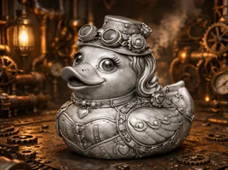 Lady Quacksalot – Steampunk Ente - Badeente