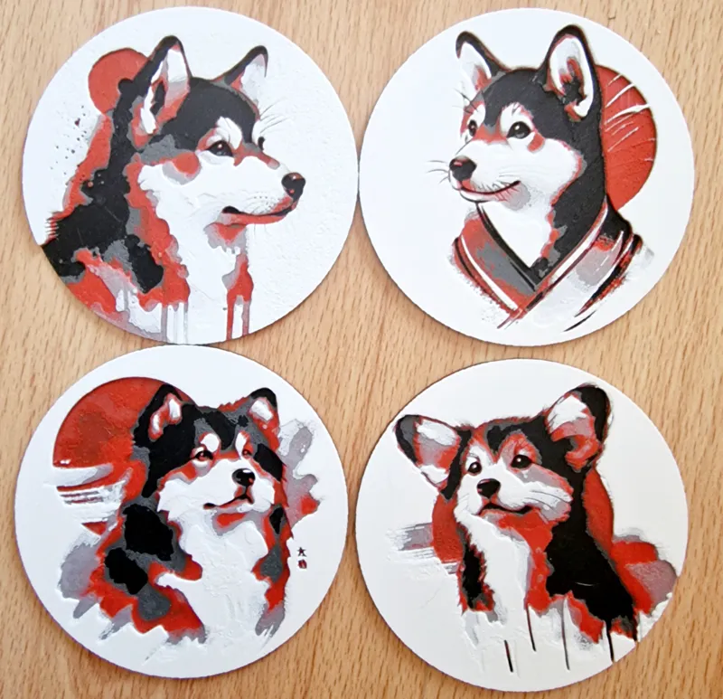 Coster set2 - dogs