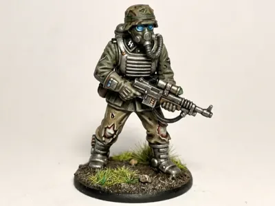 WW2 Mini - German Future Zombie Soldier - 28mm