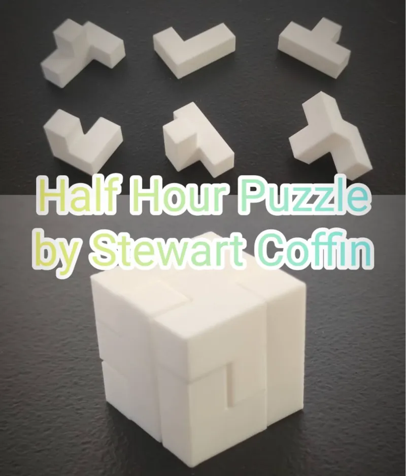 3*3*3 6-Piece Half Hour Puzzle by Stewart Coffin