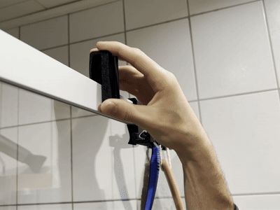 Soap holder with clip system 