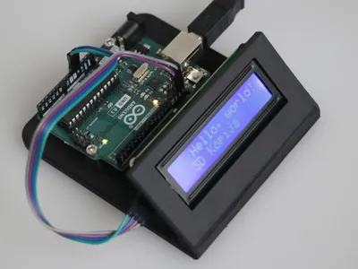 Arduino Uno + 16x2 Screen with I2C