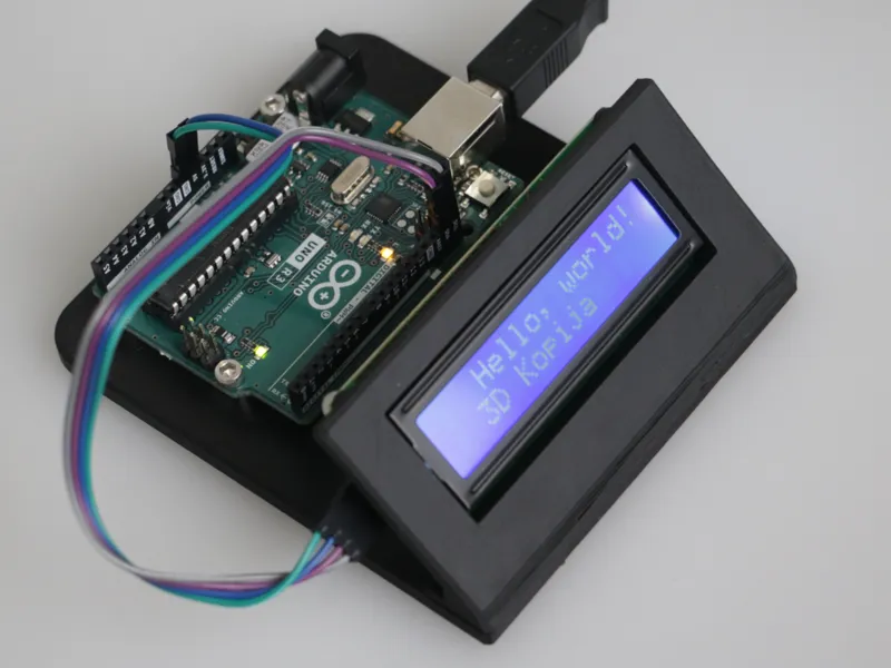 Arduino Uno + 16x2 Screen with I2C