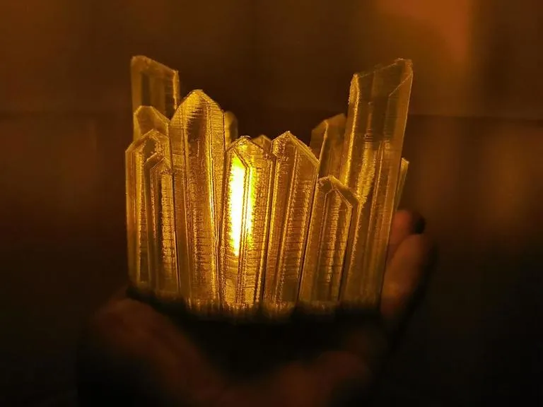 Crystal tea light holder
