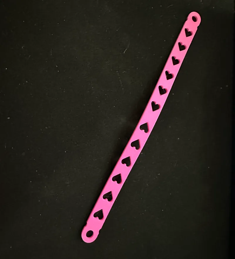 Strap with Hearts for Key Ring - TPU