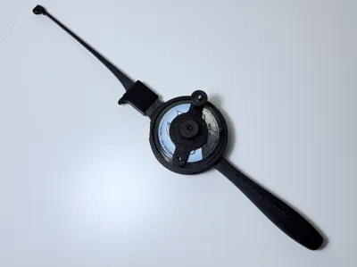 Ice fishing rod self assembly