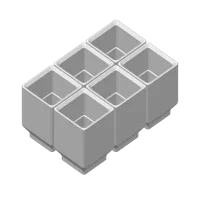 Two Color 6x - 0.2mm layer, 3 walls, 15% infill