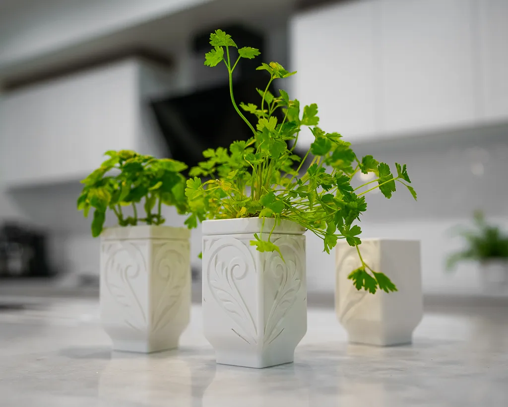 Self-watering Herb Planter for the kitchen view 2