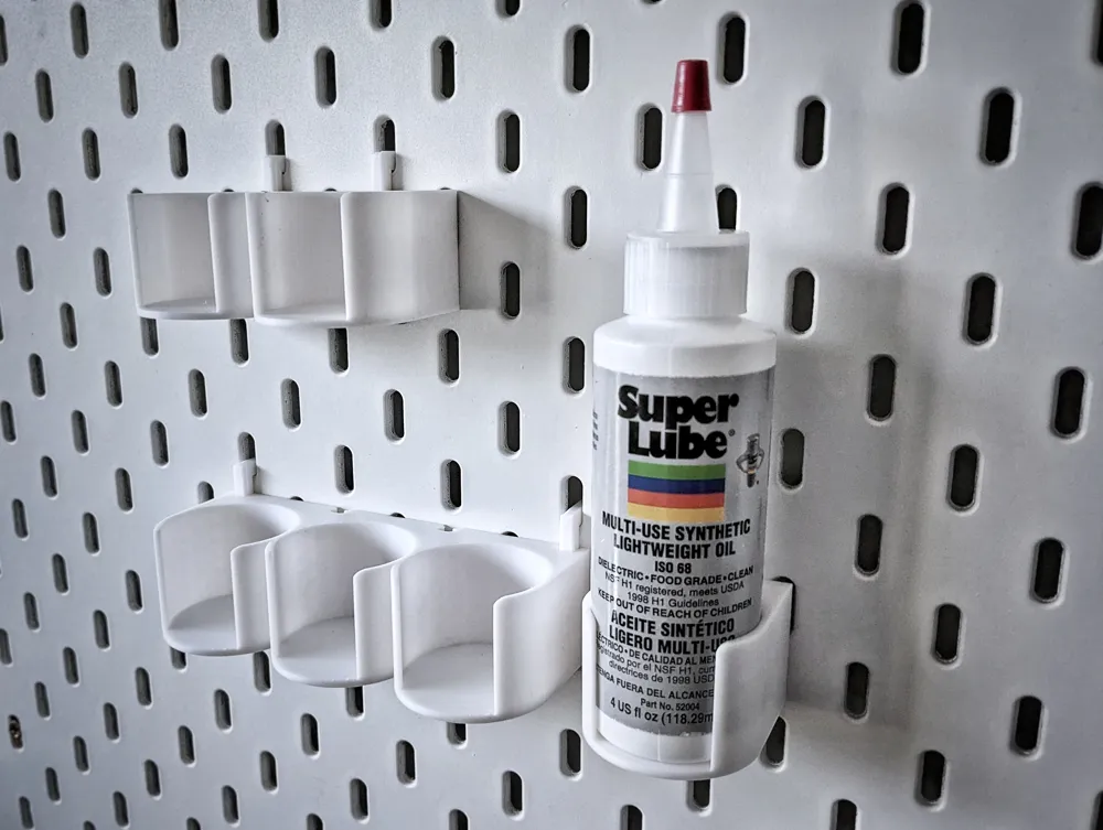 Ikea Skadis Super Lube Oil Bottle Rack 3 Sizes by zomb MakerWorld ...