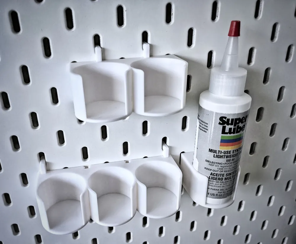 Ikea Skadis Super Lube Oil Bottle Rack 3 Sizes by zomb MakerWorld ...