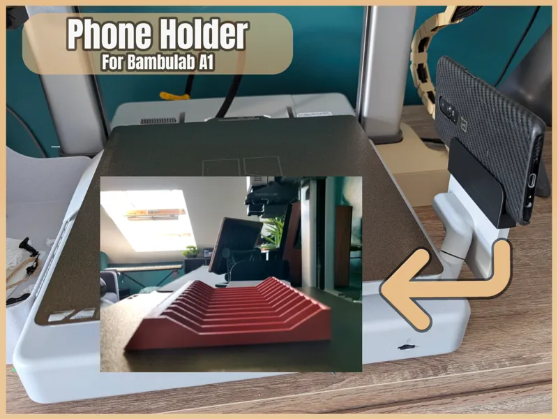 Phone Holder for Bambulab A1