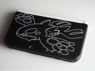 New 3ds XL Kyogre Pokémon case