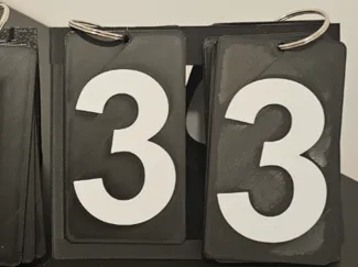 Numbers for scoreboard